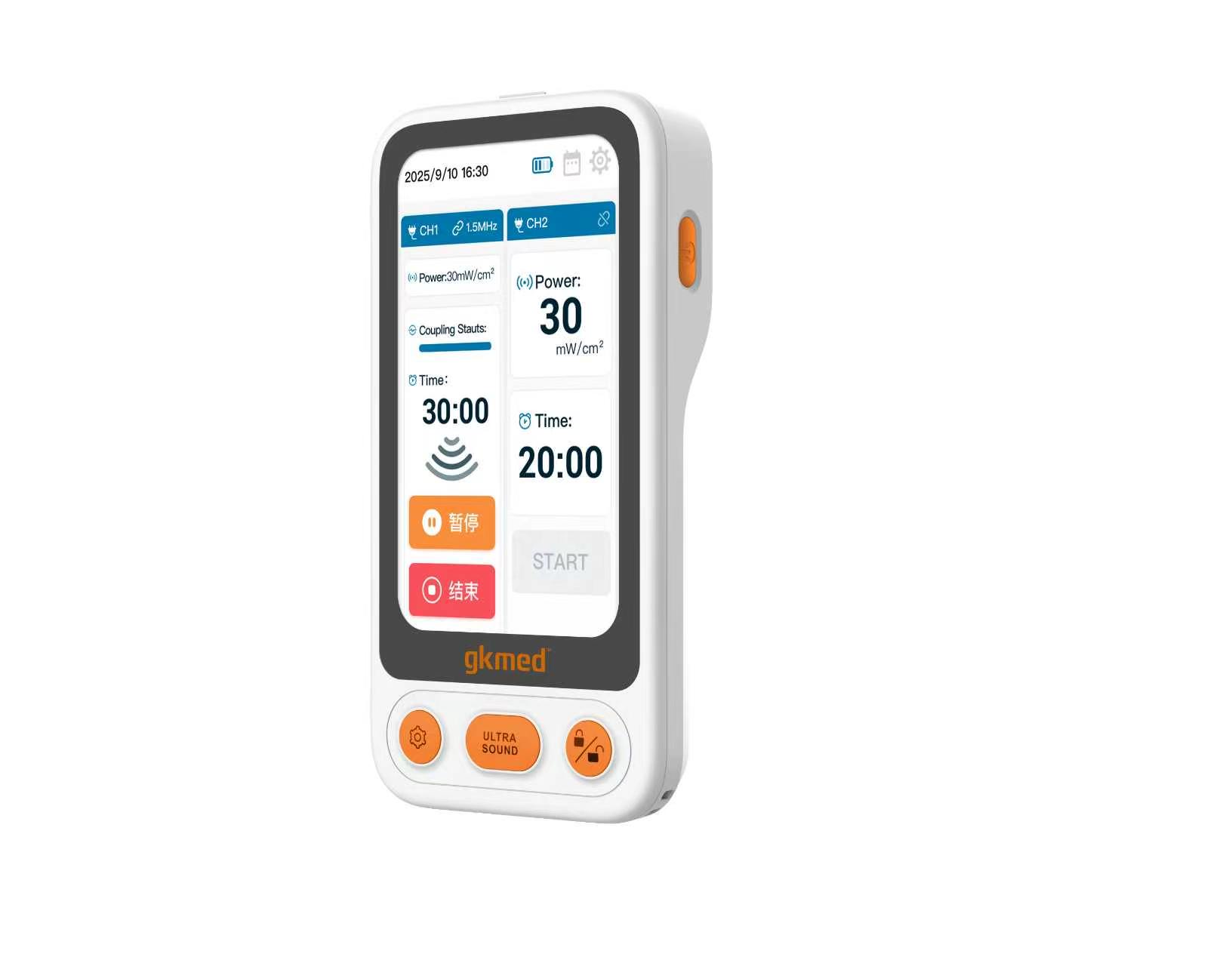 GKMED ultrasound therapy device
